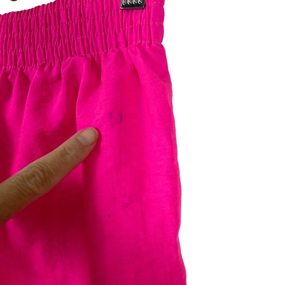 Pacific Connections Shorts Womens Medium Pink Neon 90s Vintage Windbreaker USA - Picture 2 of 7